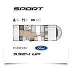 בית נופש Duzy Kamper Rodzinny 6 Osob Benimar Sport 324 Up Laziska (Boleslawiec)